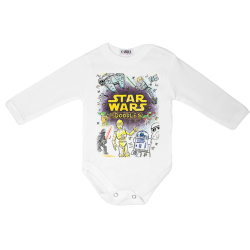 Carra Star Wars Doodles бебешко боди